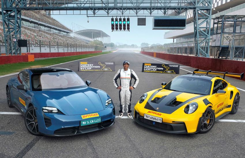 Porsche 911 GT3 RS and Taycan Turbo S Rewrite History at Buddh International Circuit