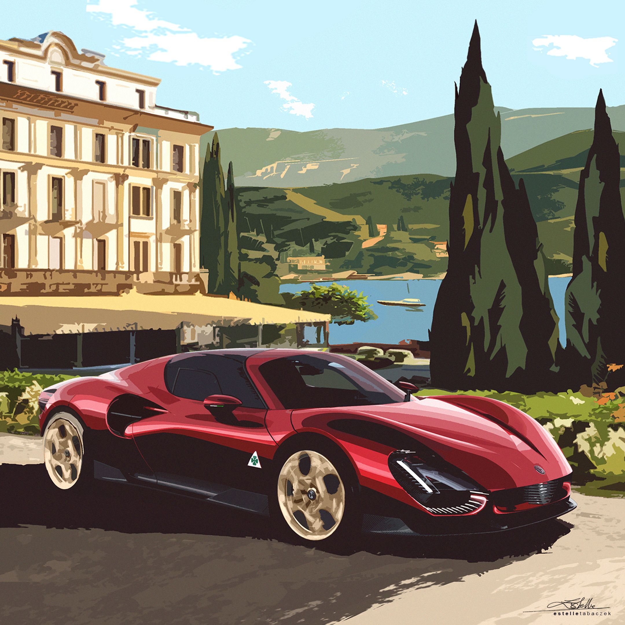 New Alfa Romeo 33 Stradale Shines at Concorso di Eleganza Villa d'Este