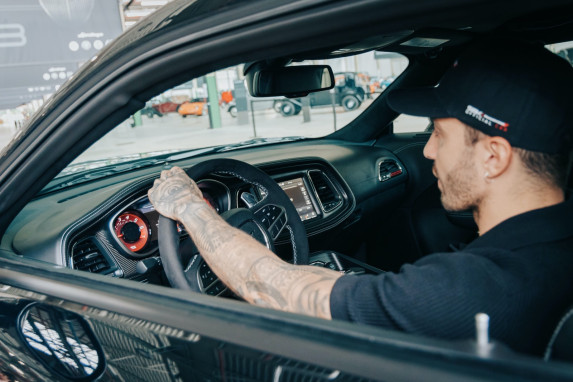 Andrea Iannone Joins Dodge as Brand Ambassador, Showcasing the Challenger SRT Hellcat Redeye