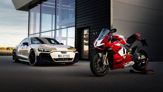 Audi and Ducati: Pure Magnetism on Four and Two Wheels