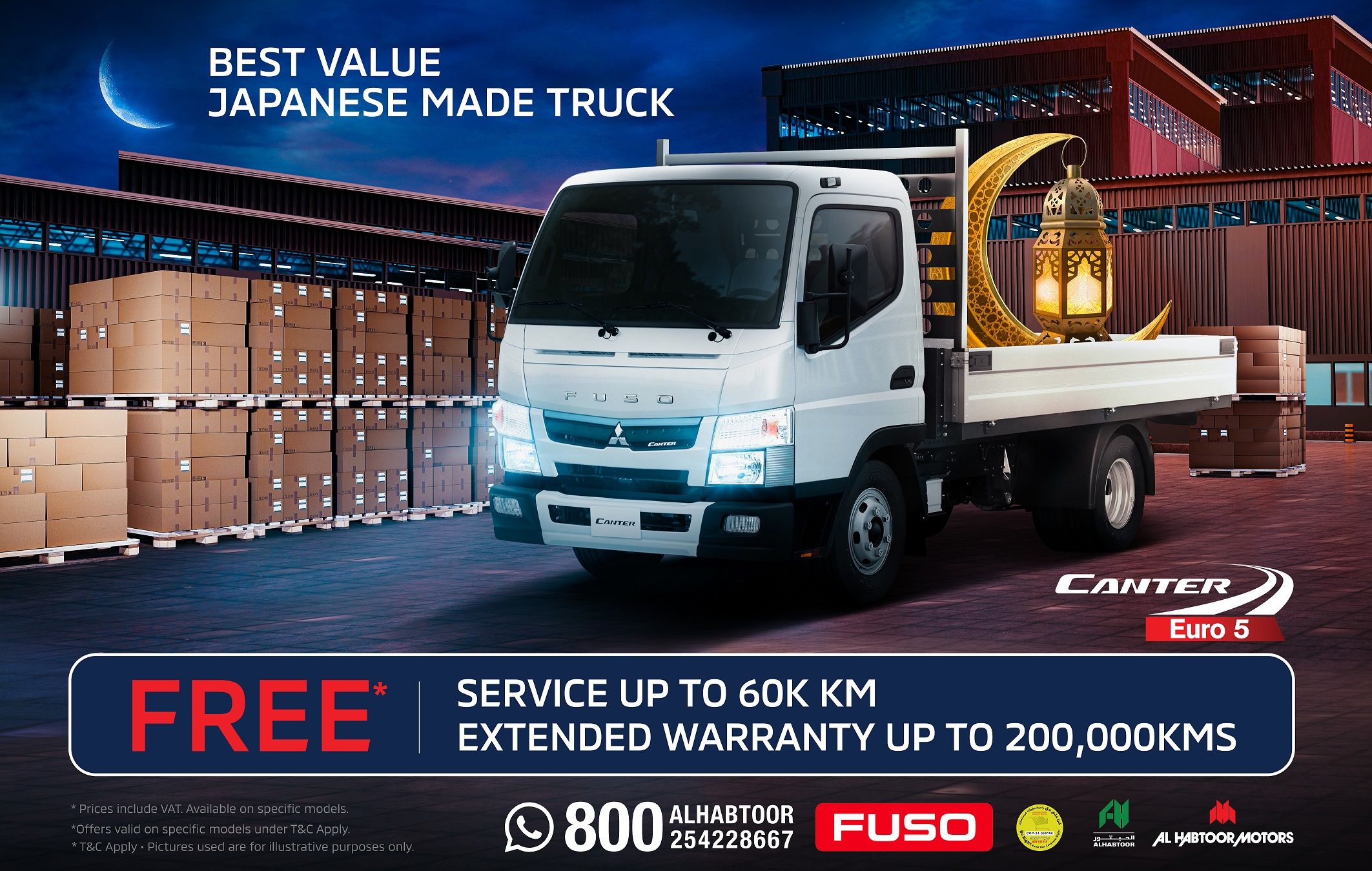 Exclusive Ramadan Offers on FUSO Canter Euro 5 by Al Habtoor Motors