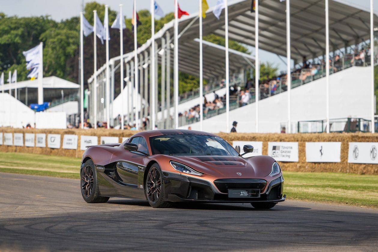 Special Edition Rimac Nevera Makes Pitstop at Goodwood Festival of Speed on its Way to the UAE