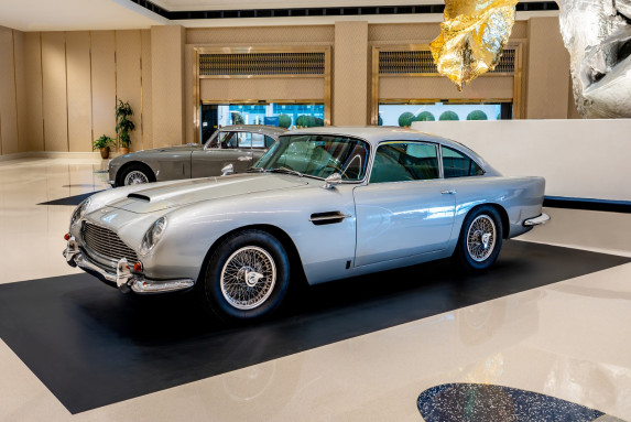 Aston Martin's British Bloodline Display at Fontainebleau Las Vegas