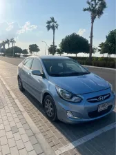 2013 Hyundai Accent Blue in dubai