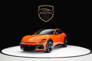 2024 Ferrari Purosangue  With a Orange  Exterior | Exotic Cars Dubai