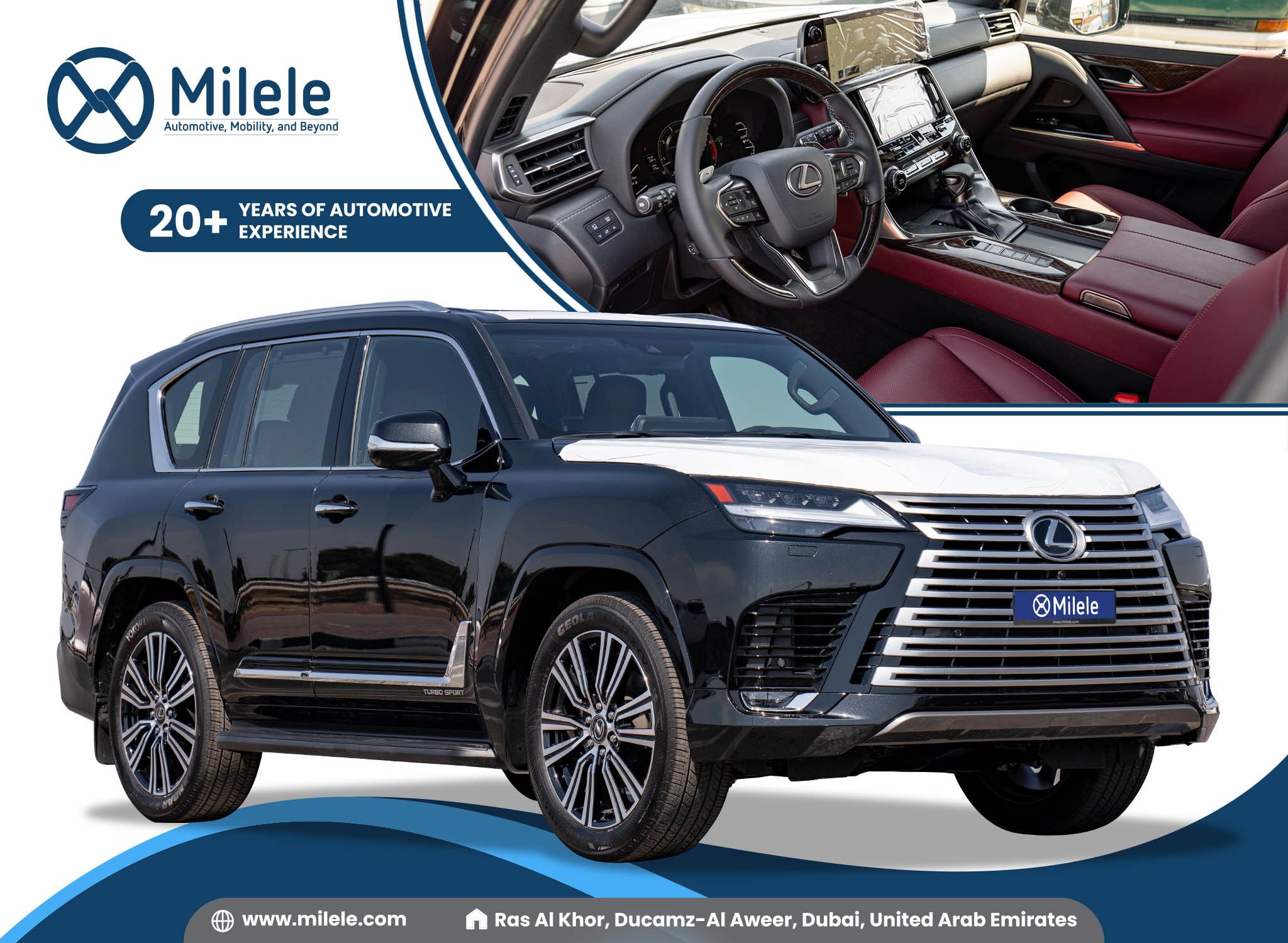 2024 LEXUS LX 600 TURBO SPORT 3.5L PETROL – BLACK: TRIPLE-BEAM LED HEADLAMPS, ADAPTIVE SUSPENSION