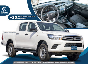 (LHD) TOYOTA HILUX DC 2.4D MT 4X4 P.WINDOW MY2023 – WHITE (VC: HILUXDC2.4D_24)